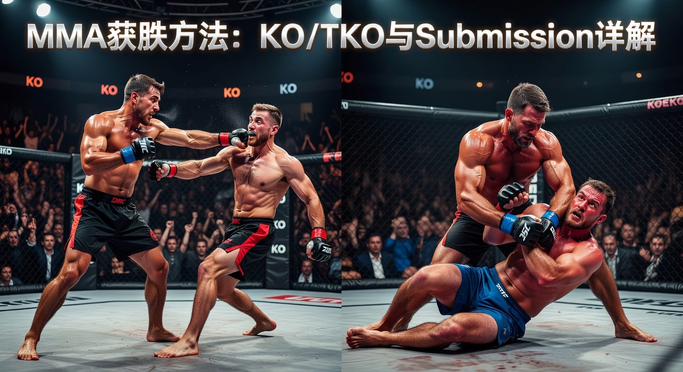 MMA方法 method of victory KO/TKO Submission：赛果判断思路
